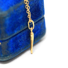 Italian Horn Charm - Retro 18k Yellow Gold Italy Cornicello Good Luck Pendant Necklace - Vintage Circa 1970s Ward Off Evil Amulet Jewelry