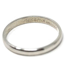 Mid Century Wedding Band - Vintage 14k White Gold Plain Stacking Ring - Circa 1950s Size 8 1/2 Signed Art Carved JR Wood Bridal Fine Jewelry