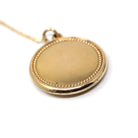 Antique Pendant Necklace - Edwardian Gold Filled Round Simulated Pearl Necklace Charm - Vintage Circa 1900s Era Statement Star Puffy Jewelry