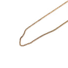 Retro Cable Chain - Vintage 9k Solid Yellow Gold 17 Inch Plain Links Stacking Necklace - Circa 1960s Era Spring Ring Clasp Fine Jewelry
