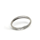 Art Deco Wedding Band - Antique Platinum Unadorned Bridal Ring - Engraved RWM to EML 11-25-25 Size 5 Polished Heirloom Fine Stacking Jewelry