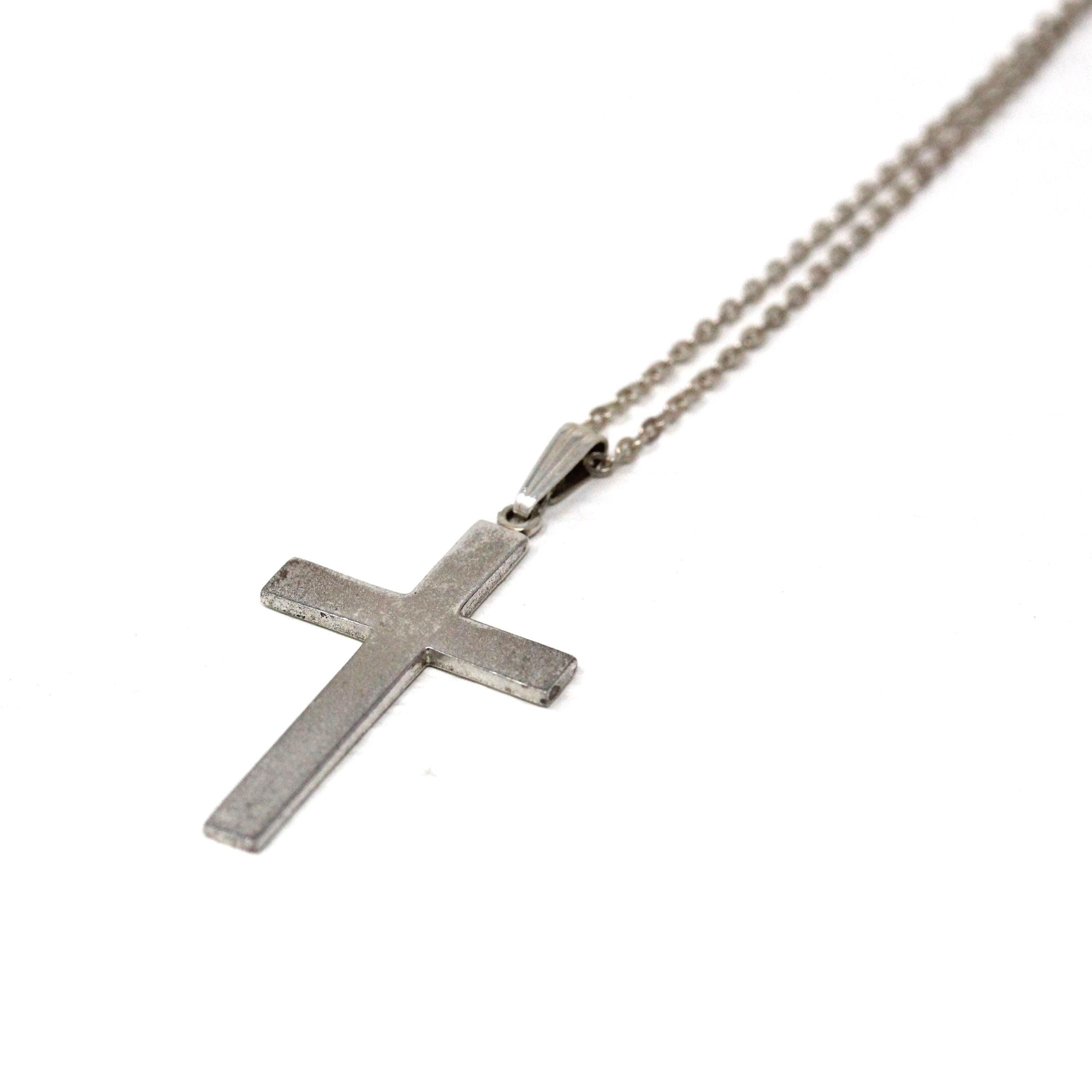 アクセサリー silver vintage cross PD Vintage Cross Pendant - Mid Century Sterling Silver Religious