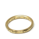 Bailey Banks & Biddle Band - Mid Century Era 14k Yellow Gold Floral Eternity Ring - Dated Feb-20-1943 Size 6.75 Stacking Fine Bridal Jewelry