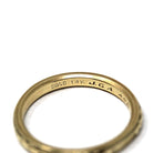 Bailey Banks & Biddle Band - Mid Century Era 14k Yellow Gold Floral Eternity Ring - Dated Feb-20-1943 Size 6.75 Stacking Fine Bridal Jewelry