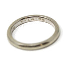 Mid Century Wedding Band - Vintage Era 14k White Gold Plain Stacking Ring - Dated 1956 Size 6 Signed Art Carved JR Wood Bridal Fine Jewelry