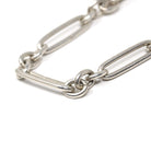 Pocket Watch Chain - Art Deco Era Sterling Silver English Hallmarked Elongated Links T Bar - Antique Vintage Dated 1927 Fine Unisex Jewelry