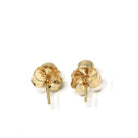 Bezel Diamond Earrings - Contemporary Custom 14k Yellow Gold .24 CTW Natural Old European Cut Gemstones - Post Stud Fine Minimalist Jewelry