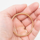 Mid Century Baby Bracelet - Vintage Gold Filled Plain Polished Children's Bangle - Circa 1960s Era 5 Inch Dainty Petite Marathon 60s Jewelry
