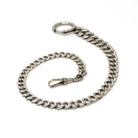 Pocket Watch Chain - Antique Sterling Silver Revere Silversmiths Dog Clip Spring Ring Curb Links - Vintage Art Deco Era Fine Unisex Jewelry