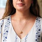 Estate Taurus Charm - Modern 14k Yellow Gold Figural Bull Pendant Necklace - Circa 1990s Era Astrological Fine Zodiac Earth Sign Jewelry