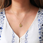 Estate Cancer Charm - Modern 18k Yellow Gold Crab Astrological Sign Necklace Pendant - Circa 1990s Zodiac Celestial Water Element Jewelry