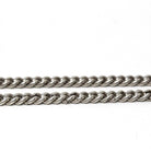 Vintage Curb Link Chain - Estate Sterling Silver Plain Thick Bold Necklace - Men's Women's Unisex Fashion Accessory Statement Fine Jewelry