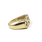 Modern "CEO" Ring - Estate 10k Yellow Gold Signet Letters Band - Unisex Boss Manager Gift Size 9 1/4 Initials Statement Fine Jewelry