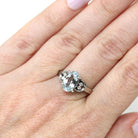 Aquamarine & Diamond Ring - Estate Platinum Oval Blue Natural Gemstones - Modern Size 8 Statement Fine Cocktail March Birthstone Jewelry