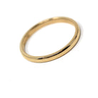 Estate Wedding Band - Minimalist 14k Yellow Gold Unadorned Plain Polished Ring - Modern Size 7 Simple Stacking Fine Statement Jewelry