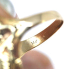 Antique Citrine Ring - Art Nouveau 14k Yellow Gold Two Yellow Gemstones - Circa 1910s Size 7 3/4 Fine November Birthstone Statement Jewelry