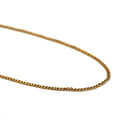 Vintage Curb Chain - Mid Century 9ct Yellow Gold 17 Inches Fashion Accessory Necklace - Vintage Circa 1940s Era Barrel Clasp Fine Jewelry