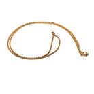 Antique Cable Chain - Edwardian 10k Yellow Gold 18 Inch Rolo Link Style Necklace - Vintage Circa 1910s Era Spring Ring Clasp Fine Jewelry