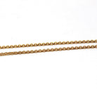 Antique Cable Chain - Edwardian 10k Yellow Gold 18 Inch Rolo Link Style Necklace - Vintage Circa 1910s Era Spring Ring Clasp Fine Jewelry
