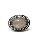 Natural Rose Quartz Fob - Retro Sterling Silver Carved Beetle Scarab Charm Pendant - Circa 1960s Era Pocket Watch Fashion Accessory Jewelry