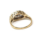 Vintage Princess Ring - Mid Century 14k Yellow & White Gold Diamonds Two Tone - Circa 1950s Era Size 5 1/4 Anniversary Berland Fine Jewelry