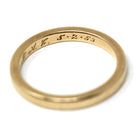 Vintage Wedding Band - Mid Century Era 14k Yellow Gold Plain Unadorned Ring - Dated 5-2-53 Size 5 3/4 Stacking Fine Statement Bridal Jewelry