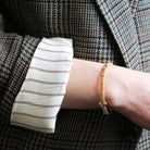 Antique Buckle Bracelet - Victorian 9k Yellow Gold Hinged Textured Belt Bangle - Circa 1890s Era Original Box By Allworthy Bros Fine Jewelry