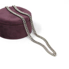 Vintage Curb Link Chain - Estate Sterling Silver Plain Thick Bold Necklace - Men's Women's Unisex Fashion Accessory Statement Fine Jewelry