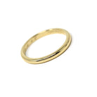 Vintage Wedding Band - Mid Century 14k Yellow Gold Plain Unadorned Polished Ring - Dated "29.9.45" Size 7 1/2 Stacking Dainty Fine Jewelry