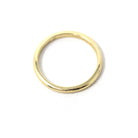 Vintage Wedding Band - Mid Century 14k Yellow Gold Plain Unadorned Polished Ring - Dated "29.9.45" Size 7 1/2 Stacking Dainty Fine Jewelry