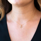 Estate Libra Charm - Modern 14k Yellow Gold Scales Astrological Sign Necklace Pendant - Circa 1990s Zodiac Celestial Air Element 90s Jewelry