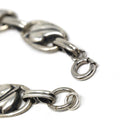 Vintage Leaf Bracelet - Mid Century Sterling Silver Nature Inspired Statement Design - Circa 1940s Era Collectible Signed Danecraft Jewelry