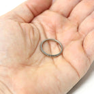 Antique Wedding Band - Art Deco Era 18k White Gold Eternity Design Ring - Vintage Circa 1930s Size 5 1/4 Stacking Bridal Fine Unisex Jewelry