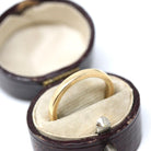 Vintage Wedding Band - Mid Century Era 14k Yellow Gold Plain Unadorned Ring - Dated 5-2-53 Size 5 3/4 Stacking Fine Statement Bridal Jewelry