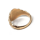 Edwardian Signet Ring - Antique 10k Rosy Yellow Gold JAK Engraved Monogram Initials - Art Nouveau 1910s Era Size 6 1/2 Fine Scroll Jewelry