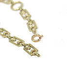 Art Deco Carnelian Bracelet - Antique 14k Yellow Gold Floral Bird Carved Natural Gem - Circa 1920s Era Panel Link Fashion Accessory Jewelry