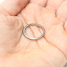 Vintage Wedding Band - Art Deco 18k White Gold Byard F Brogan Inscribed Eternity Ring - Dated 1935 Size 5 Bridal Unisex Fine 30s Era Jewelry