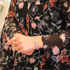 Vintage Leaf Bracelet - Mid Century Sterling Silver Nature Inspired Statement Design - Circa 1940s Era Collectible Signed Danecraft Jewelry