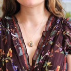 Antique Diamond Cross Pendant - Victorian 14k Yellow Gold Black Enamel Moss Agate Pendant - Vintage Religious Christian 1800s Fine Jewelry