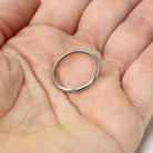 Antique Wedding Band - Art Deco Era 18k White Gold Eternity Wheat Design Ring - Vintage Circa 1920s Size 5 1/2 Wedding Bridal Fine Jewelry
