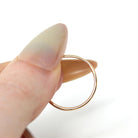 Upcycled Gold Band - Edwardian 14k Yellow Gold Stick Pin Conversion Ring - Vintage 1910s Size 6 1/4 Minimalist Unisex Dainty Fine Jewelry