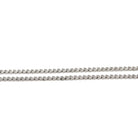 Vintage Chain Necklace - Retro 14k White Gold 24 Inch Spring Ring Clasp Curb Link Style - Circa 1960s Era Fine Unisex Mens Accessory Jewelry