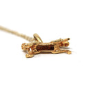 Vintage Equestrian Necklace - Retro 18k Yellow Gold Figural Detailed Horse Charm - Circa 1960s Era Dainty Pendant Fine Statement Jewelry