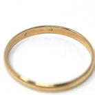 Retro Wedding Band - Vintage 14k Yellow Gold Plain Unisex Simple Stack Statement Ring - Circa 1960s Era Size 6 3/4 Fine Minimalist Jewelry