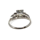 Art Deco Engagement Ring - Vintage Platinum 1.25 CTW Natural Diamonds - Circa 1930s Era Handmade Geometric Size 7 Fine Bridal Report Jewelry