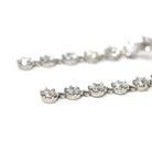 Diamond Drop Earrings - Platinum 2.60 CTW Natural Antique Old European Cut Gemstones Pierced Post - Modern Era Swinging Dangle Fine Jewelry