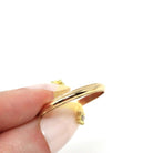 Vintage Wedding Band - Retro 14k Yellow Gold Plain Half Round 2.9 MM Milgrain Unisex Ring - Circa 1960s Era Size 11 1/2 Fine Bridal Jewelry