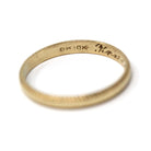 Antique Baby Band - Art Deco Era 10k Yellow Gold Milgrain Engraved Midi Pinky Ring - Circa 1930s Size 1 3/4 Infant Baby Fine OB Jewelry