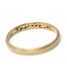 Antique Baby Band - Art Deco Era 10k Yellow Gold Milgrain Engraved Midi Pinky Ring - Circa 1930s Size 1 3/4 Infant Baby Fine OB Jewelry