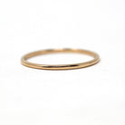 Upcycled Gold Band - Edwardian 14k Yellow Gold Stick Pin Conversion Ring - Vintage 1910s Size 6 1/4 Minimalist Unisex Dainty Fine Jewelry